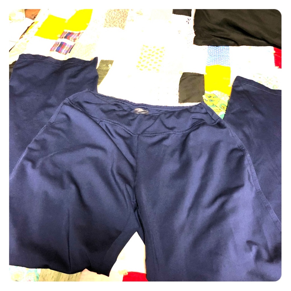 Blue yoga pants